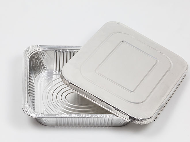 half size deep aluminum foil containers with aluminum lids